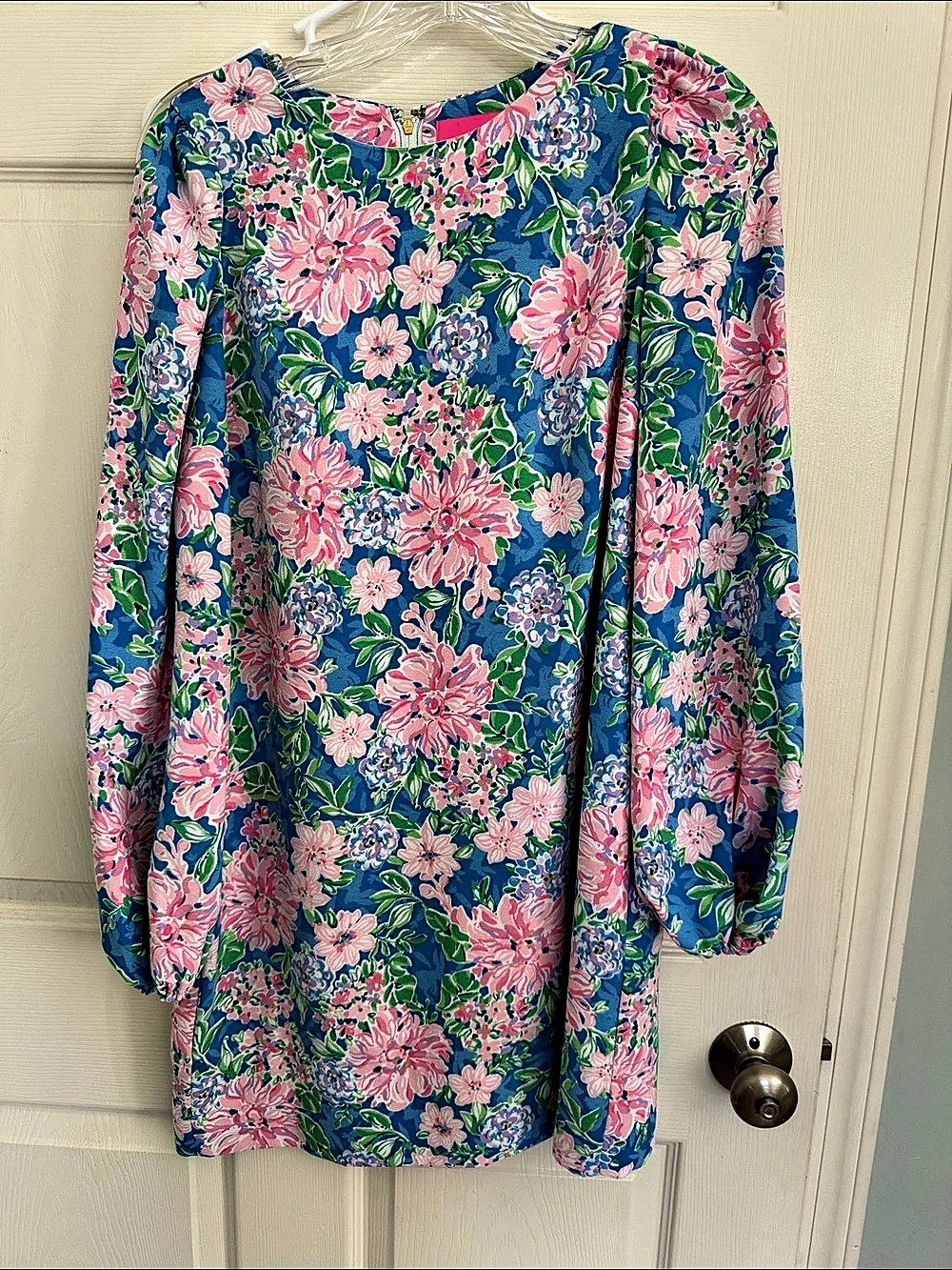 Lilly Pulitzer Floral Mini Dress Blue & Pink Size 2